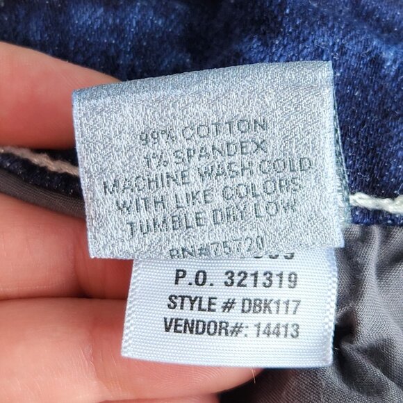 Daytrip Shorts Womens 26 Blue Virgo Low Rise Y2K Embroidered Denim Jean Bermuda - Picture 12 of 12